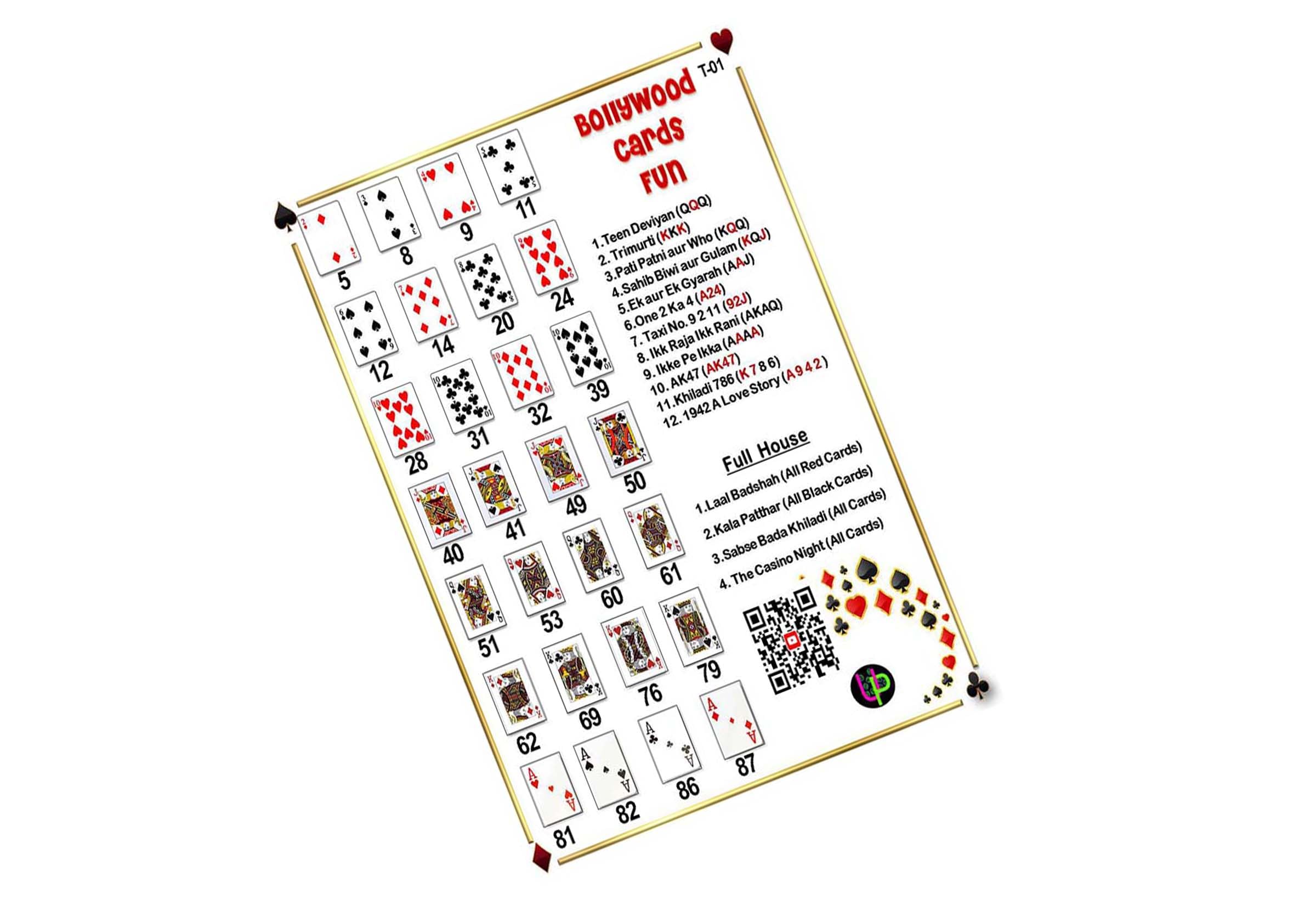 UltPult Tambola Bollywood Tambola Tickets | Bollywood Cards Fun Theme Housie Tambola Themed Bingo Game| Kitty Party Theme Housie Tickets | English | for Family & Friends (Set of 15 Tickets) 1