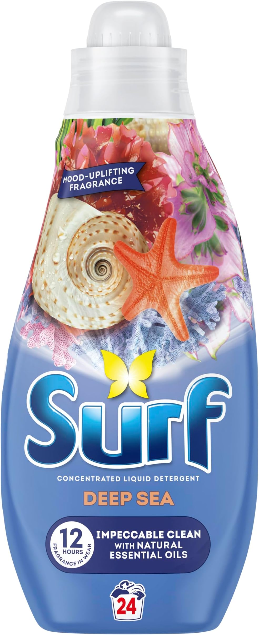 Deep Sea Laundry Washing with a joy-infused fragrance & natural essential oils lasting up to 12 hours in wear Liquid Detergent for brilliantly clean results 24 washes