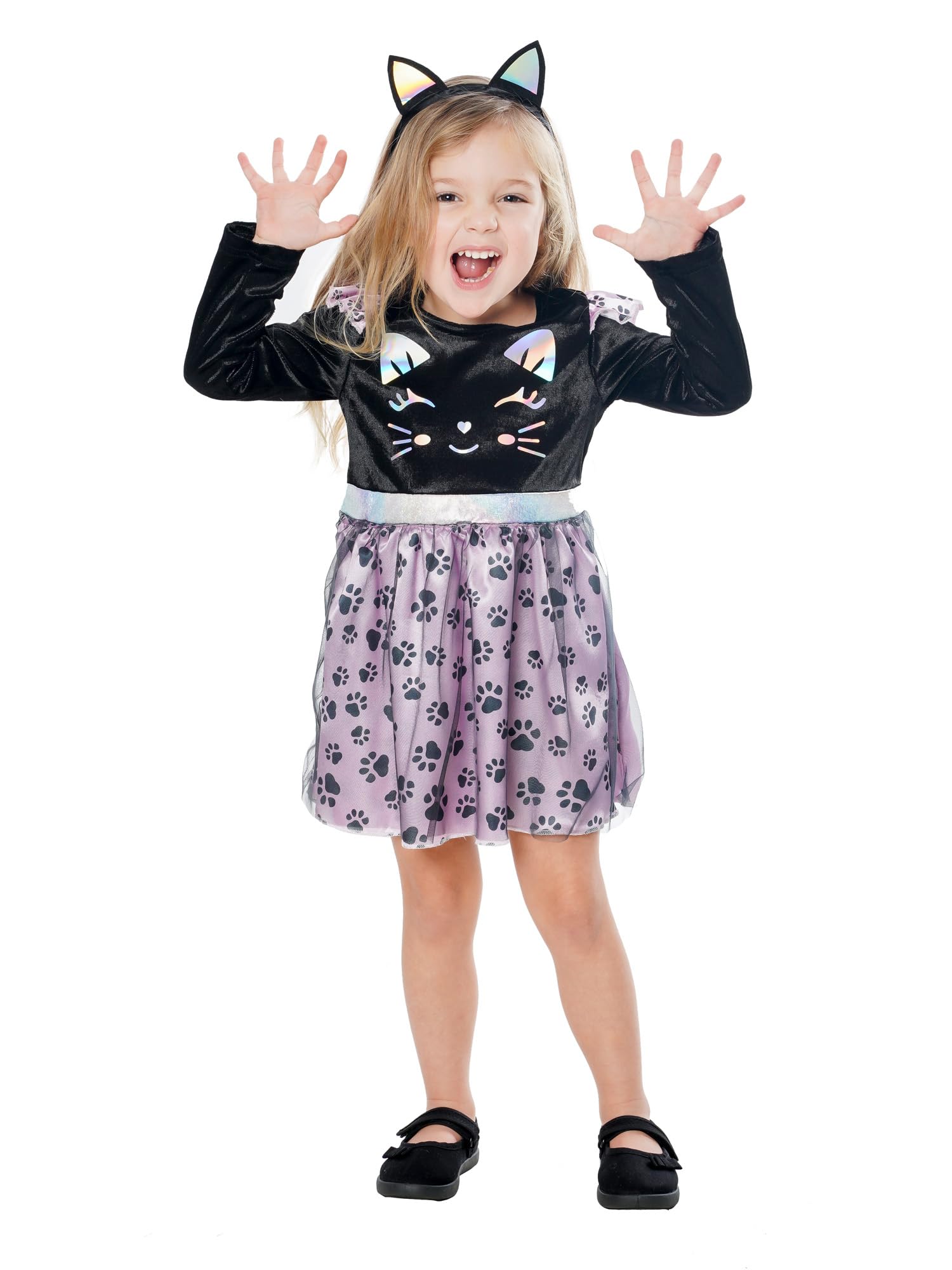 Bristol Novelty Cat Costume for Toddlers and Kids - 3-4 Years Halloween, Black - Image 3