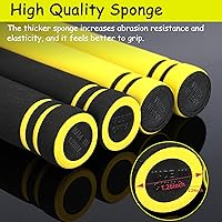 Vista 4 de Nunchakus de entrenamiento de goma espuma seguros con cadena de acero para niños, adultos y principiantes, para la práctica y el entrenamiento