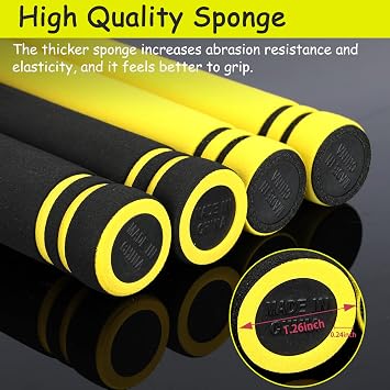 Nunchucks Safe Foam Rubber Training Nunchucks Nunchakus with Steel Chain for Kids Adults & Beginners Practice and Training