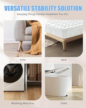 Furniture Levelers - Plastic Shims for Leveling 30 PCS, Multi-Purpose Rubber Wedge for Toilet, Table, Cabinet Feet, Chair Leg, Washing Machine, Refrigerator, Restaurant, Outdoor Uneven Floors