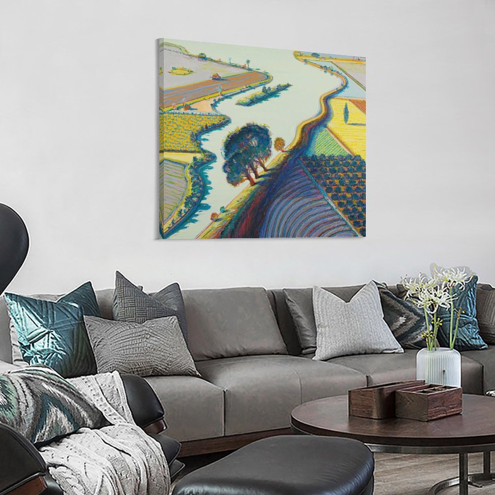 Amazon.com: Wayne Thiebaud Art Prints《Landscape》wall Art Poster
