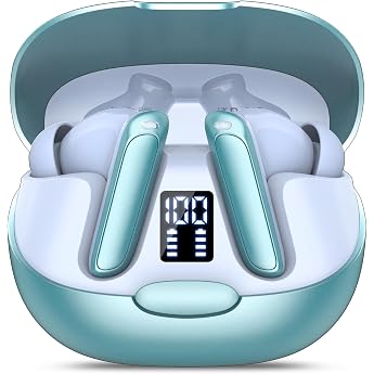 AI Headphones Translator 3-in-1 Voice Translator Headphones 164 Languages with App 7 Translation Modes Real Time Translator Earphones 48H Bluetooth 5.3 Translator Headphones for Learning Travel Light Blue