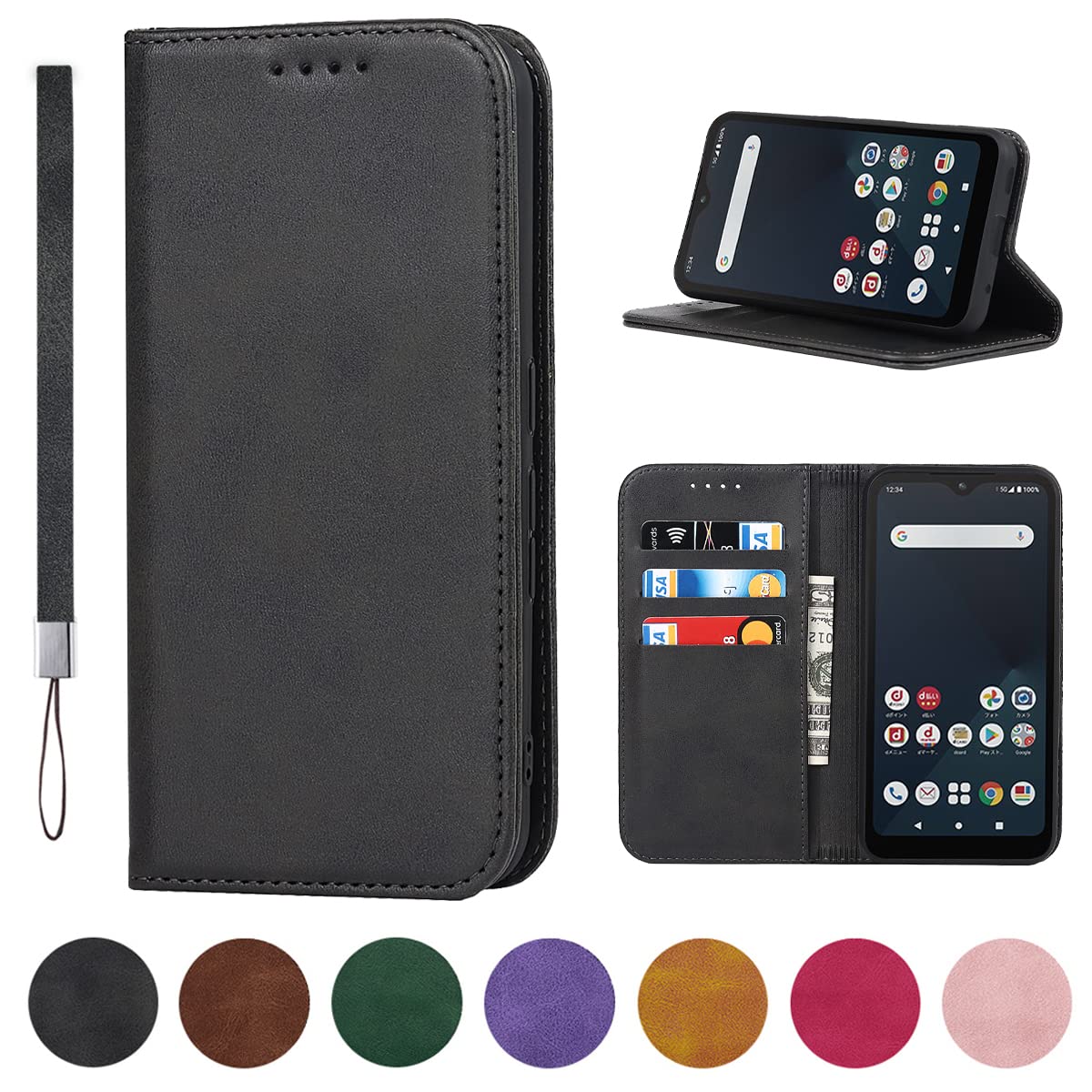 Arrows We F-51B ケース 手帳型 高質PU Arrows We F-51B ケース 手帳型 高質PUレザー Arrows W