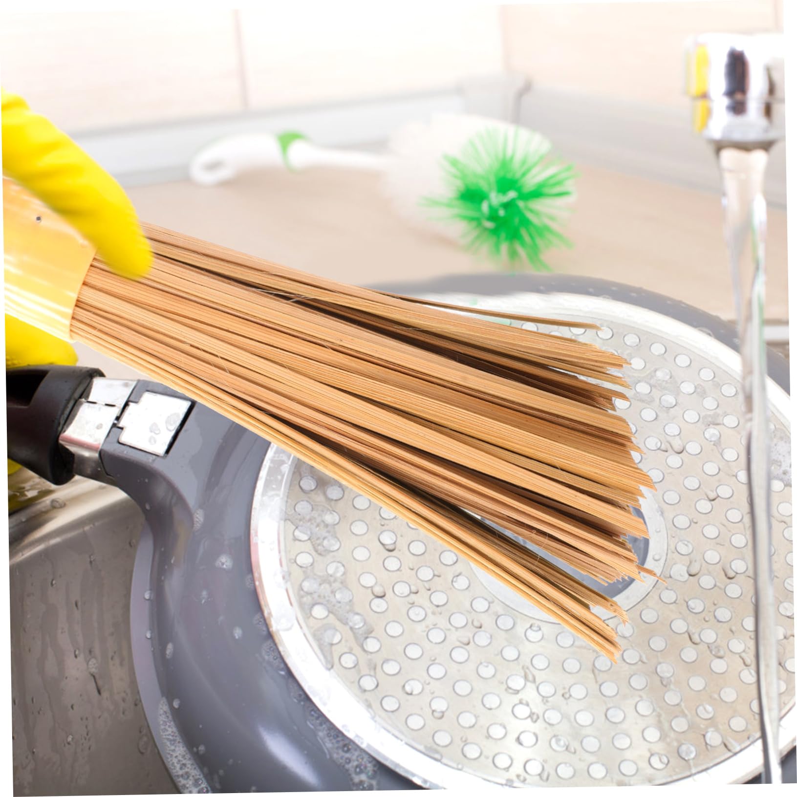 3piezas Cepillo De Limpieza Cepillo De Bambú para Platos para Ollas para Cocina para Lavar Ollas