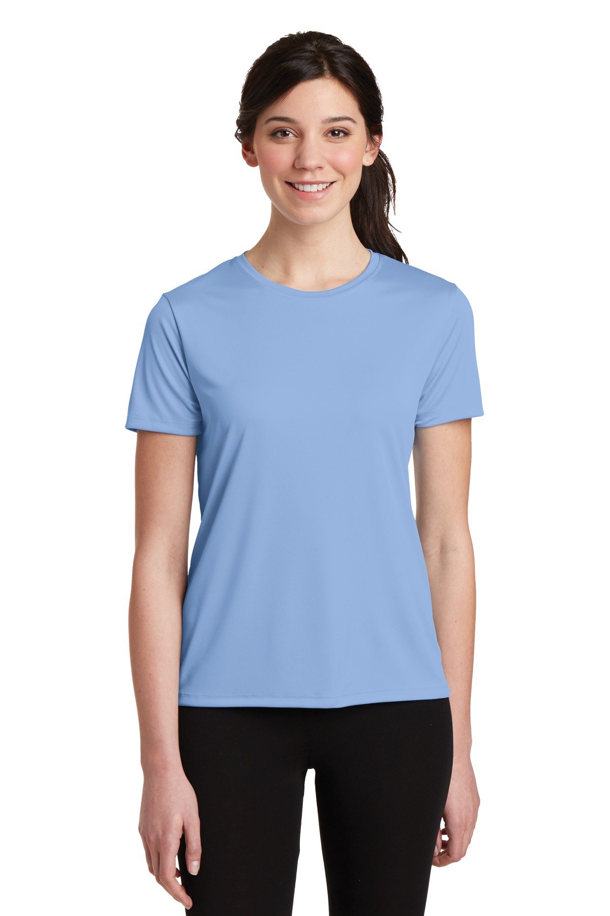 HanesWomen's UV Protection Cool Performance T-Shirt, Light Blue, Medium