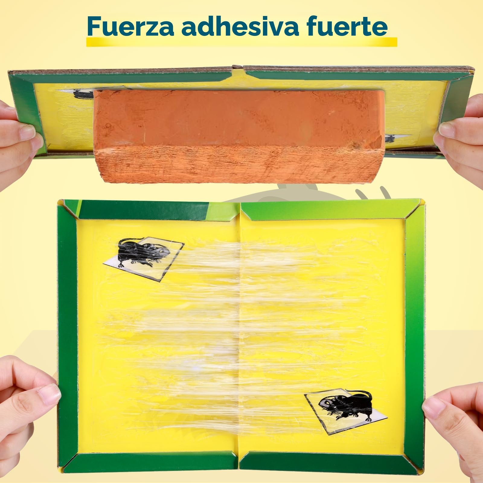 14Pcs Trampa Pegamento Ratones, Profesional Trampas para Ratones Ecológicas, Trampa Adhesiva para Ratas, Potentes Trampas para Ratas Grandes Adhesivas, Trampas Ratas Apto para Cucarachas Y Arañas