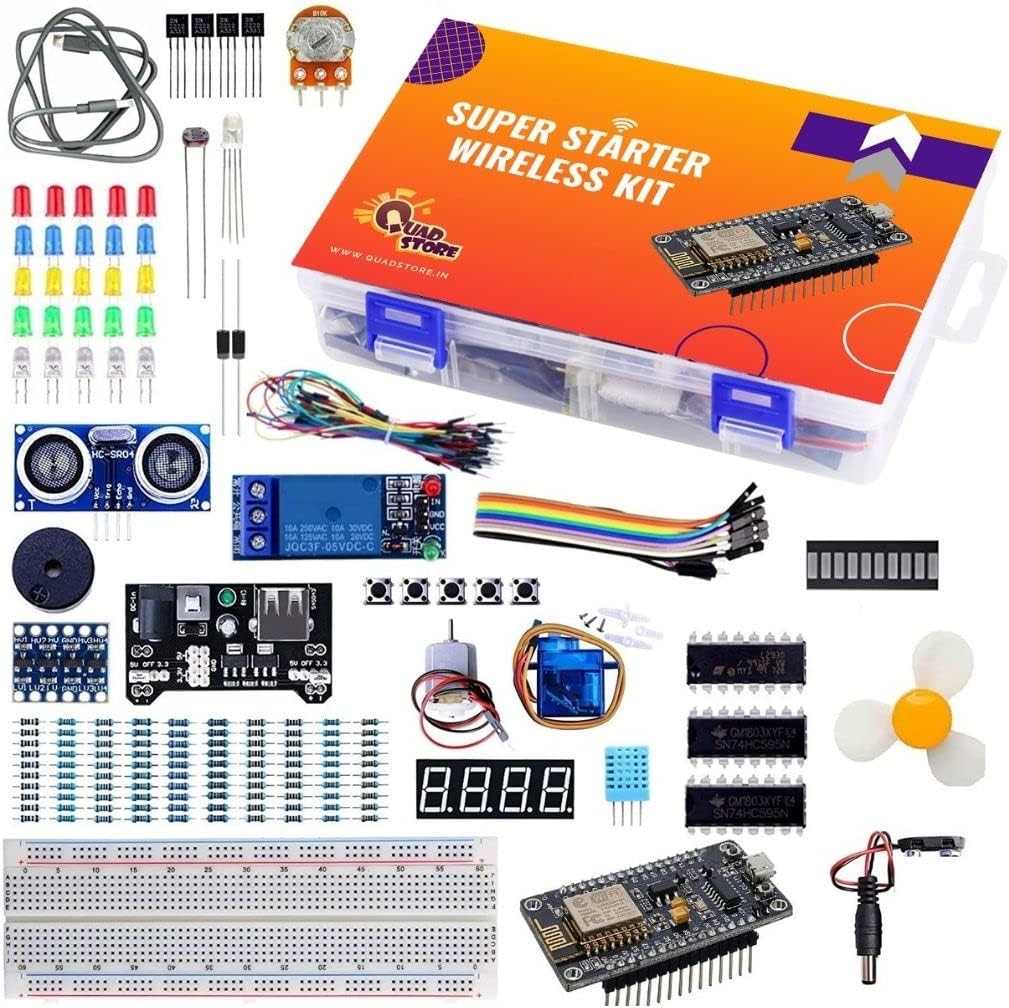 Quad Store Wireless IOT Super Starter Programming and Development kit for NodeMCU ESP8266 Compatible with arduino IDE