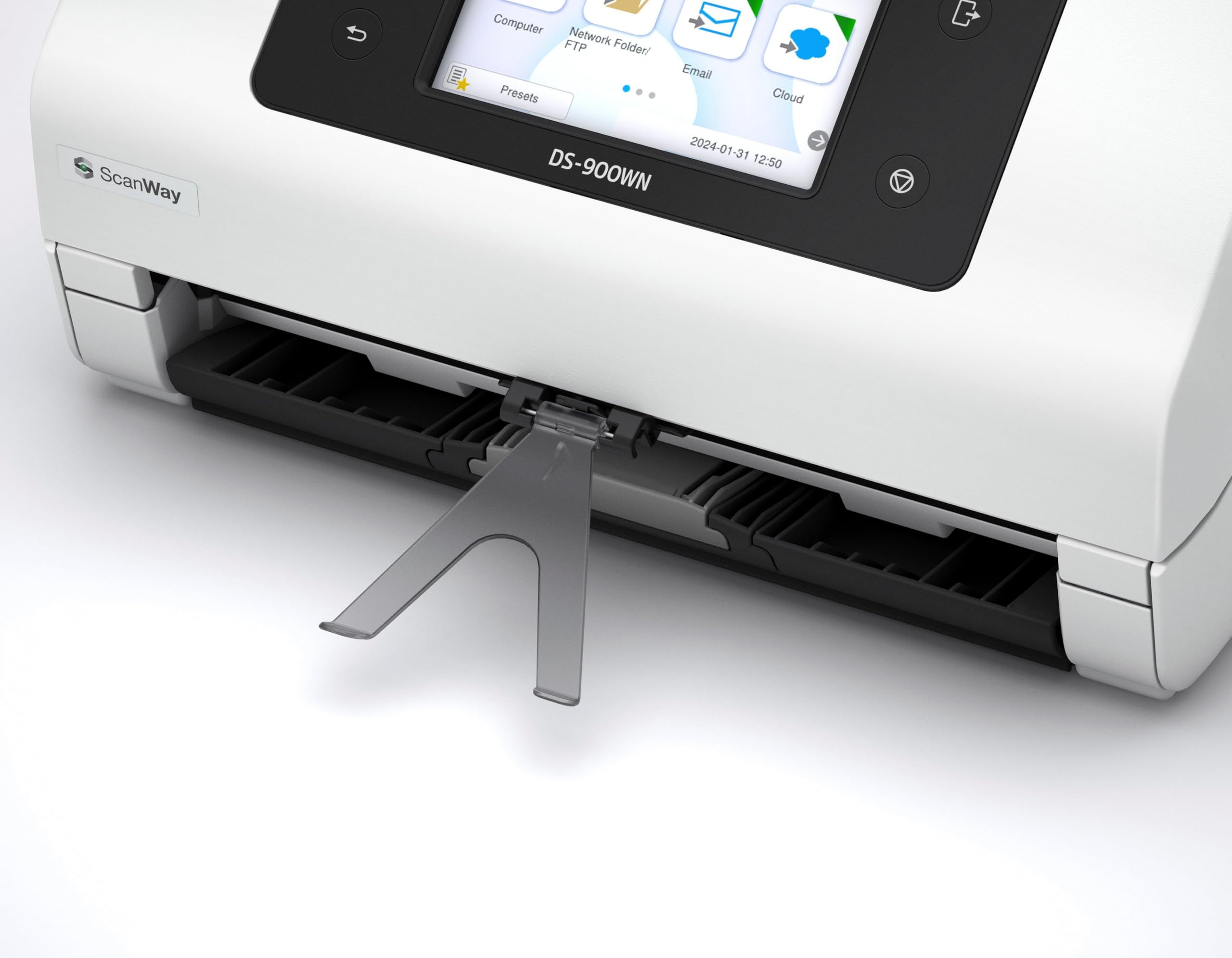 Epson Workforce DS-900WN - Dokumentenscanner - Duplex - A4/Legal - 600 DPI x 600 DPI - bis zu 70 Seiten/Min. (einfarbig) / bis zu 70 Seiten/Min. (Farbe) - USB 3.2 Gen 1x1, Giga