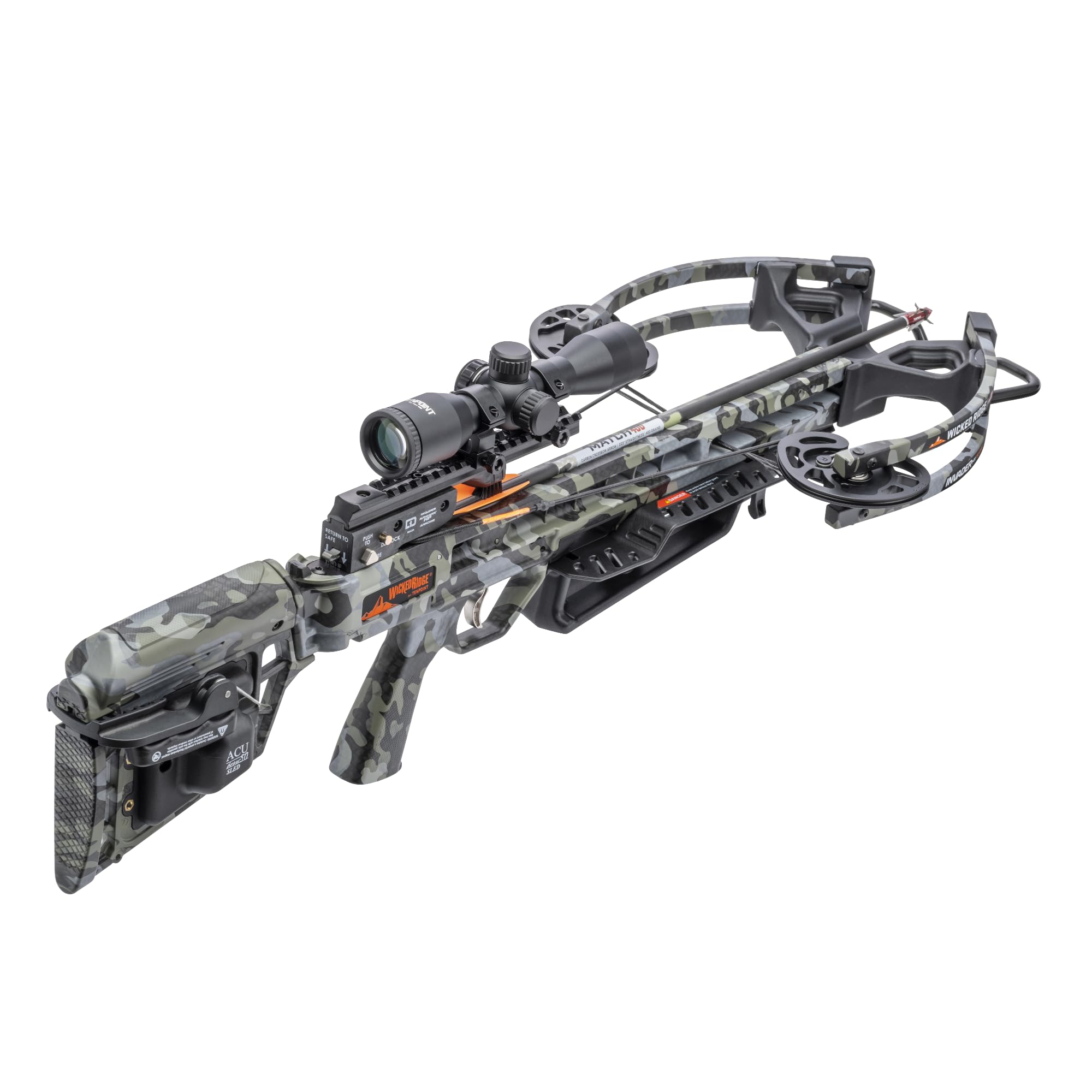 Amazon.com: Wicked Ridge Invader M1 De-Cock Crossbow, Peak Camo