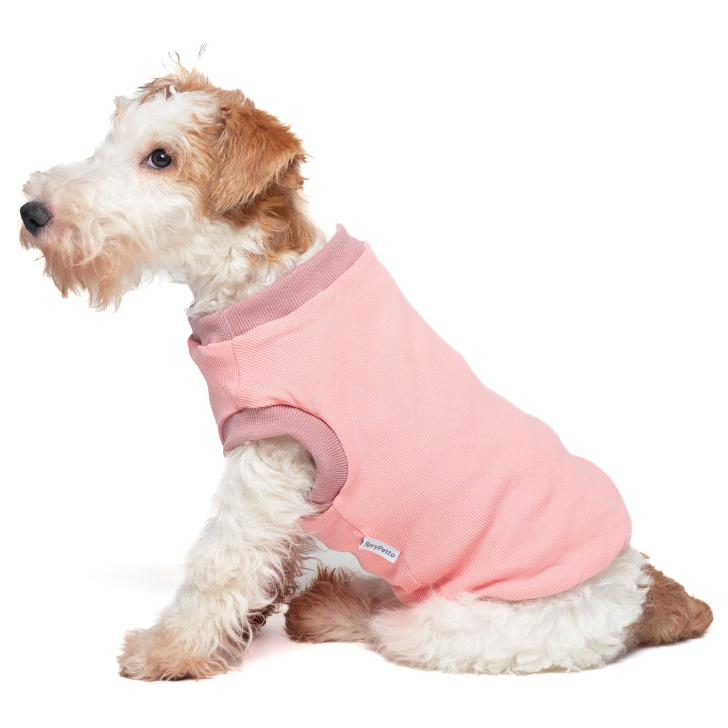 Small Dog Shirts, Shirts for Small Dogs, Comfy Stretchy Cotton, for Chihuahua and Yorkie, Easy to Wear (Pink XS)