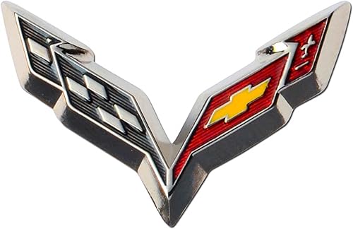 2014 Corvette C7 Emblema Biselado Pin de Solapa, S malla