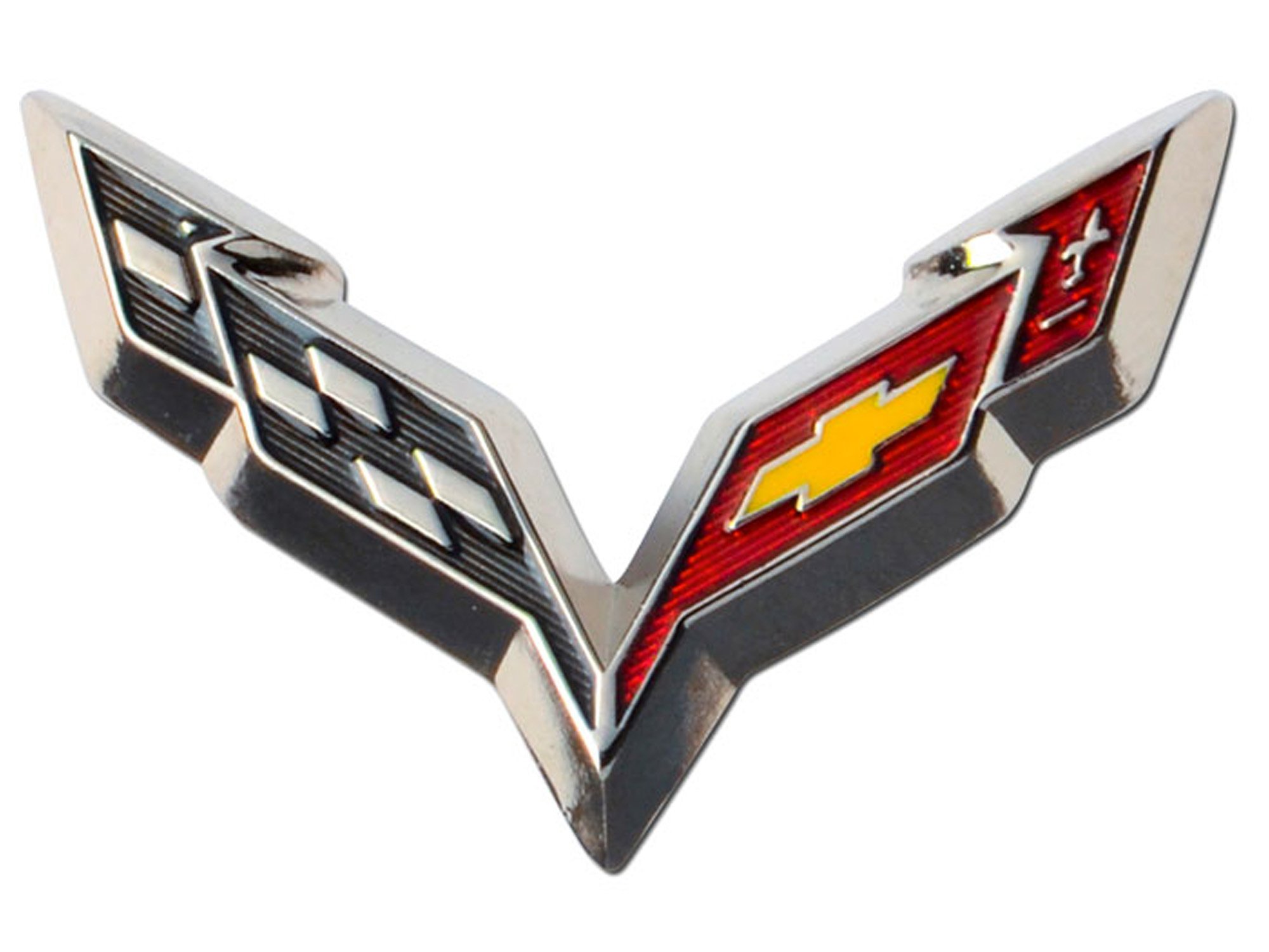 2014 Corvette C7 Emblem Beveled Lapel Pin