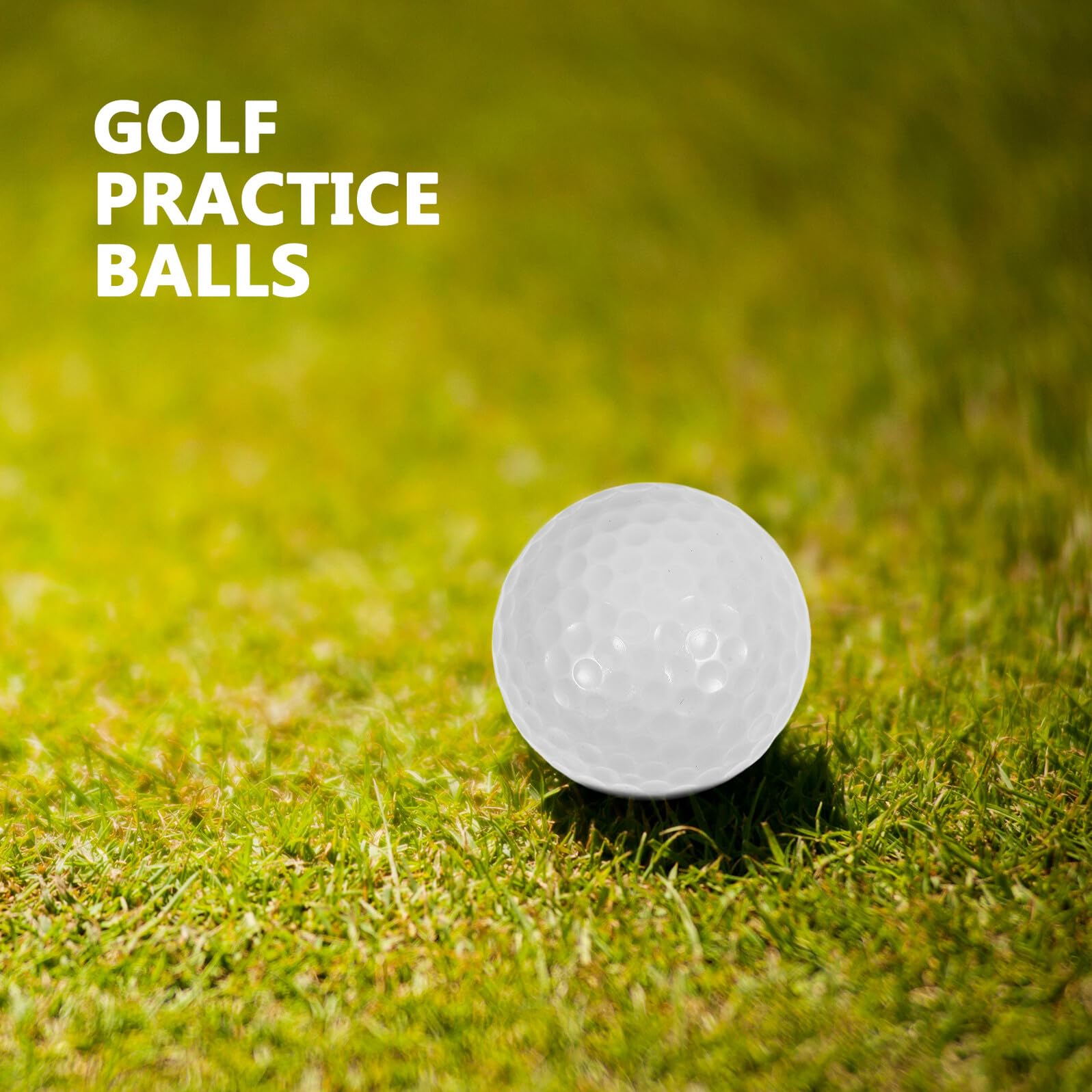 Mikinona 10 Piezas Pelotas de Golf para Práctica Doble Unidades Ligeras Resistentes para Entrenamiento Deportivo Interior y Exterior