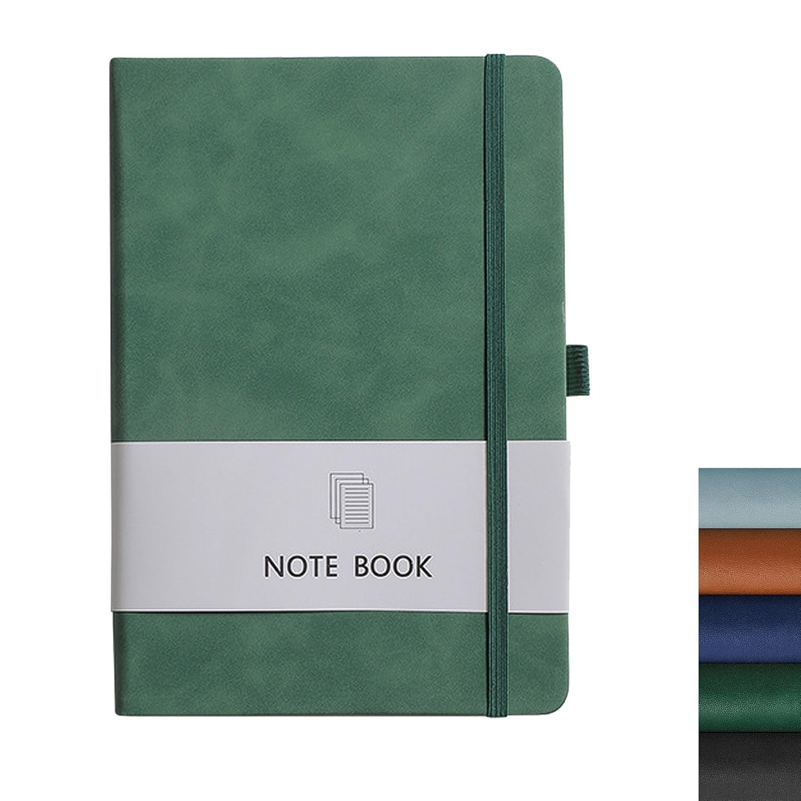 DOETYD B5 Journal Notebook 96 Pages 19.3 x 25.4cm Work Diary Book with Hardback Cover for Women and Men Office Home School (Dark Green) — image 1