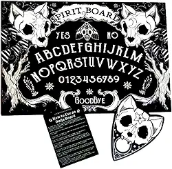 Halloween Spirit Calling Gothic Design Ouija Board Game for Spirit Hunt with Planchette and Detailed Instruction