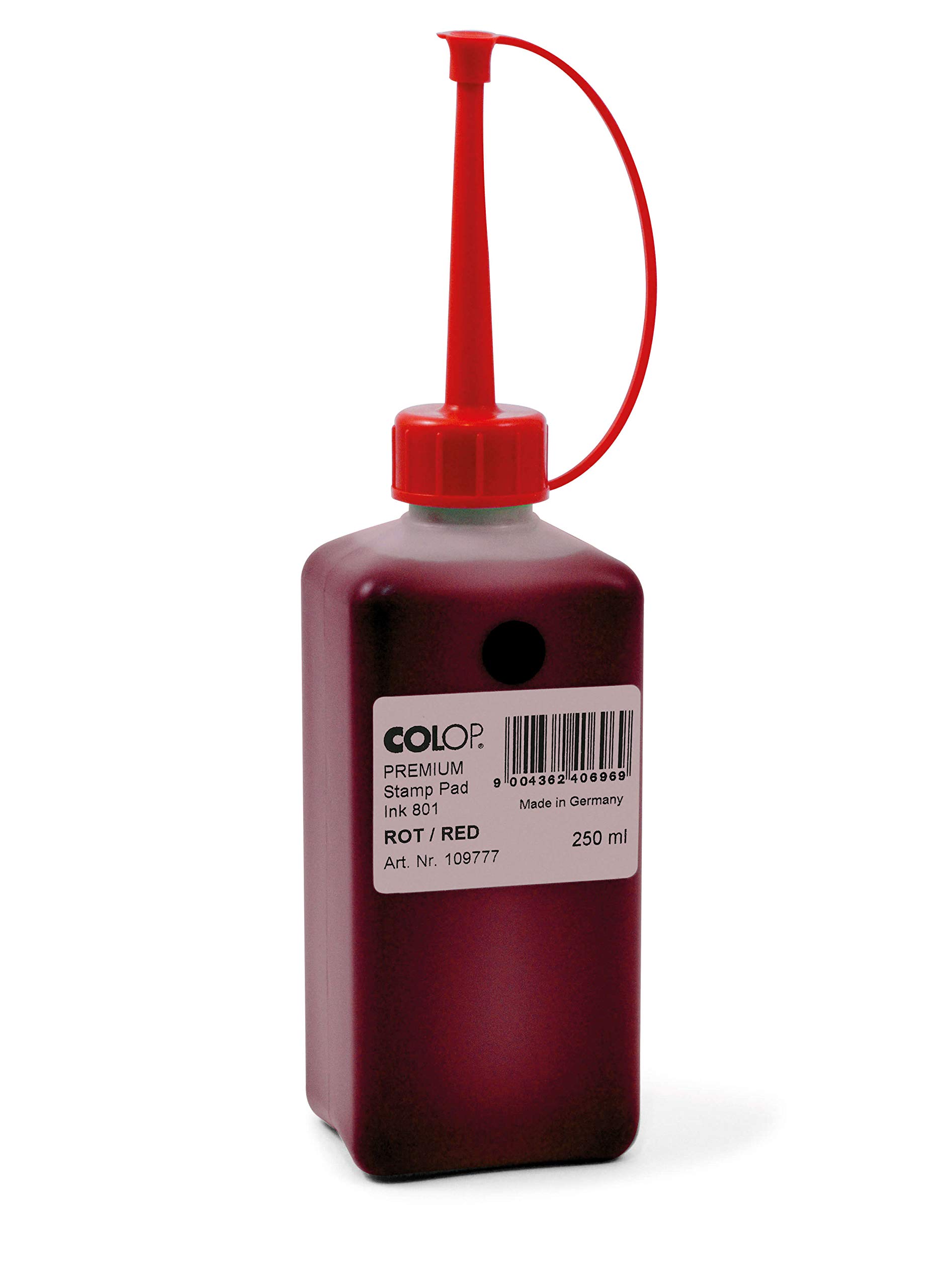 COLOP Premium Stempelfarbe 801 Rot, 250 ml