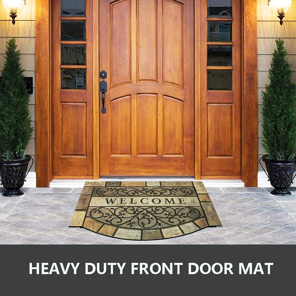 Zerbino in gomma resistente, a basso profilo, resistente allo sporco, per ingresso, patio, zona ad alto traffico, 61 x 91,4 cm, rettangolare A