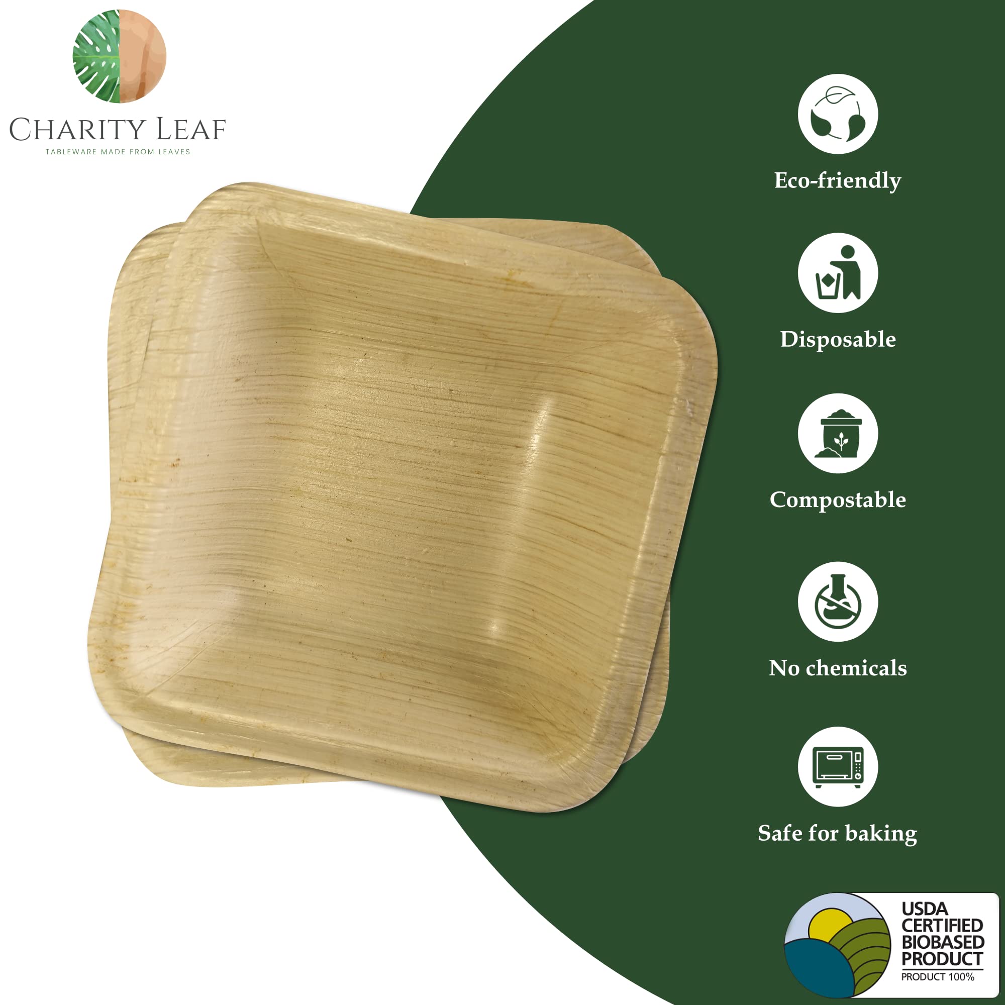 Charity Leaf Disposable Bowl