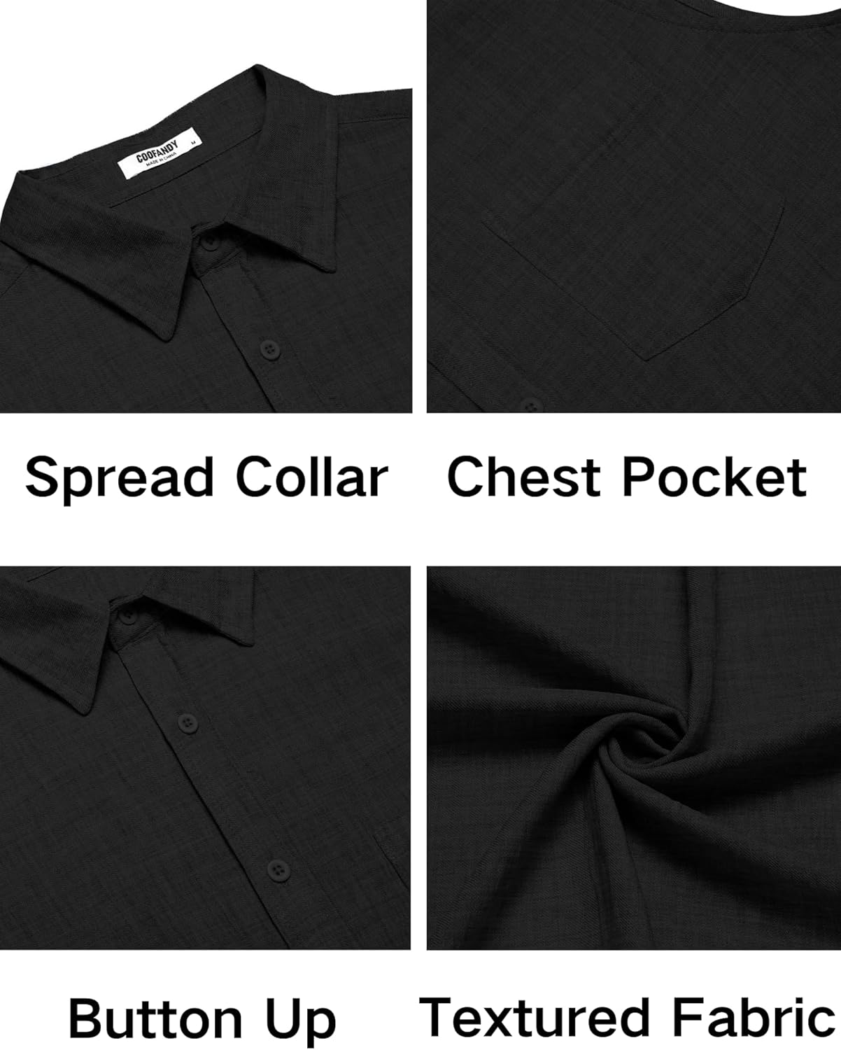 COOFANDY Men's Sleeveless Beach Shirts Summer Button Up Tank Tops Casual Textured Tank Shirt - Image 8