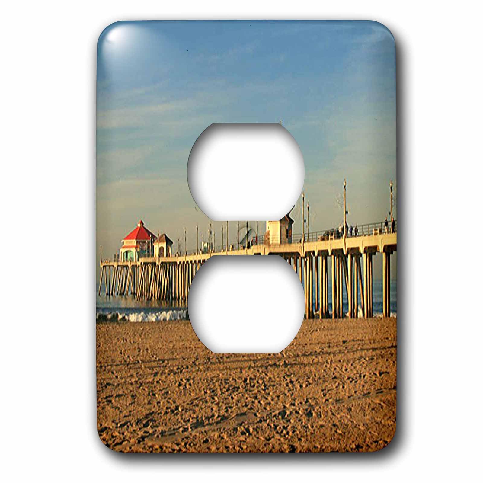 Huntington Beach Pier plaque de prise pour ambiance bord de mer