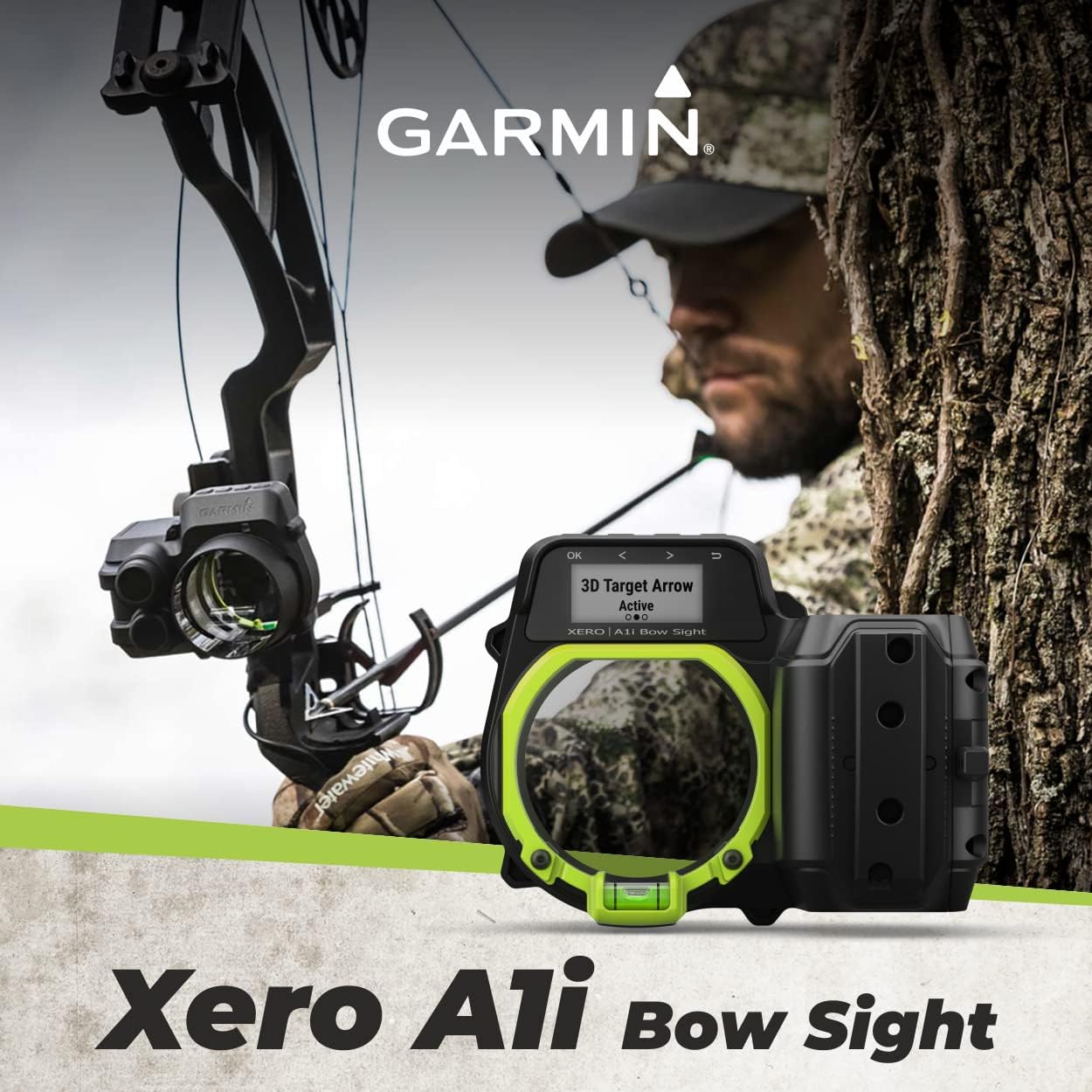 Garmin Xero A1i Bow Sight Auto-ranging Digital Sight with Dual-Color LED Pins with Wearable4U Bundle