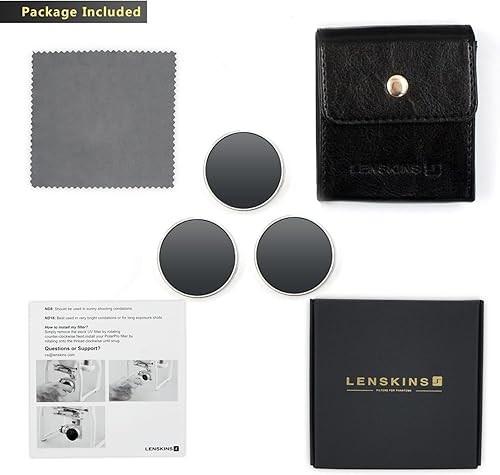Miniatura 8 de LENSKINS Paquete de 3 filtros MRC ND4ND8ND16 para DJI Phantom 43 Professional3 Advanced, AGC Optics, marco de aluminio, juego de filtros de densidad