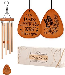 Gifts for Wife, Wife Wind Chimes, Mother‘s Day Gift for Wife, Birthday Gift for Wife from Husband. Love Reminder Gifts for Birthday Wedding Anniversary Valentine's Thanksgiving Christmas