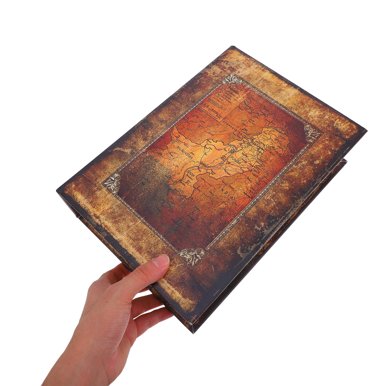 TOYANDONA Caja Simulada con Forma de Libro Grande Estilo Biblia Caja de Almacenamiento Decorativa para Joyas Llaves y Objetos Pequeños Organizador Decorativo para Hogar y Oficina