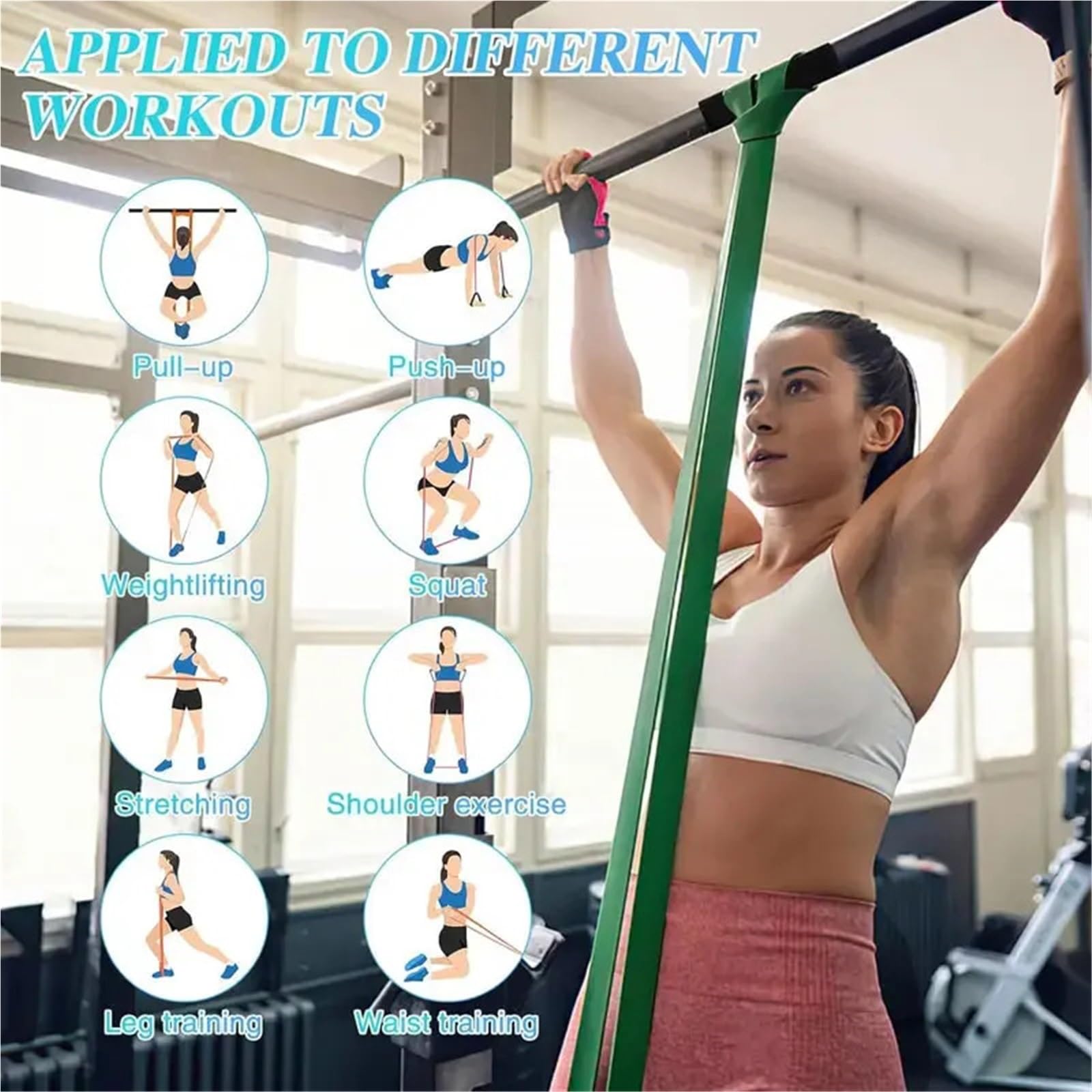 Gomas Elasticas Musculacion Banda Elástica De Resistencia | For hombres y mujeres fuerza Fitness ejercicio Yoga tensión Pull Up Resista