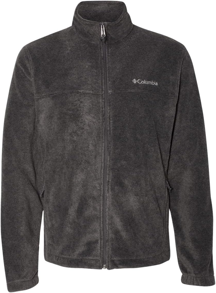 Columbia Men's Steens Mountain Front-Zip Fleece Jacket (Charcoal Heather 01, X-Large) É