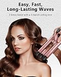 5-in-1 Curling Iron Set Curling Wand Hair Styling Tools | 3 Ceramic Curling Barrels (0.35"-1.25"),Thermal Brush &Triple Barrel Fast Heating,Dual Voltage Hair Curler,Gifts for Women