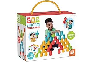 MindWare CupStruction: Interlocking Toy for Fine Motor & Hand-Eye Coordination