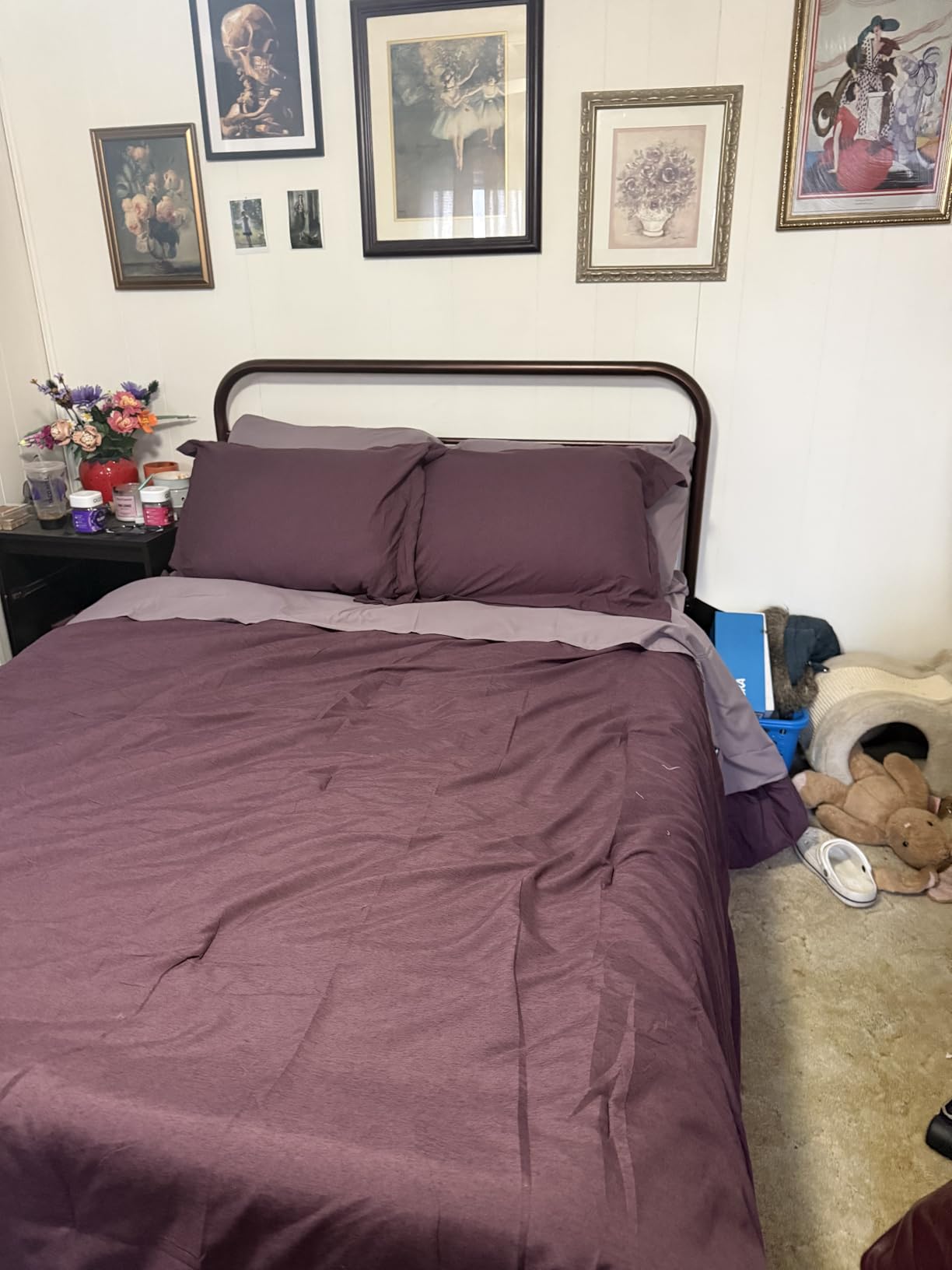 Monbix Queen Comforter Set, 7-Piece, Sage Green photo review