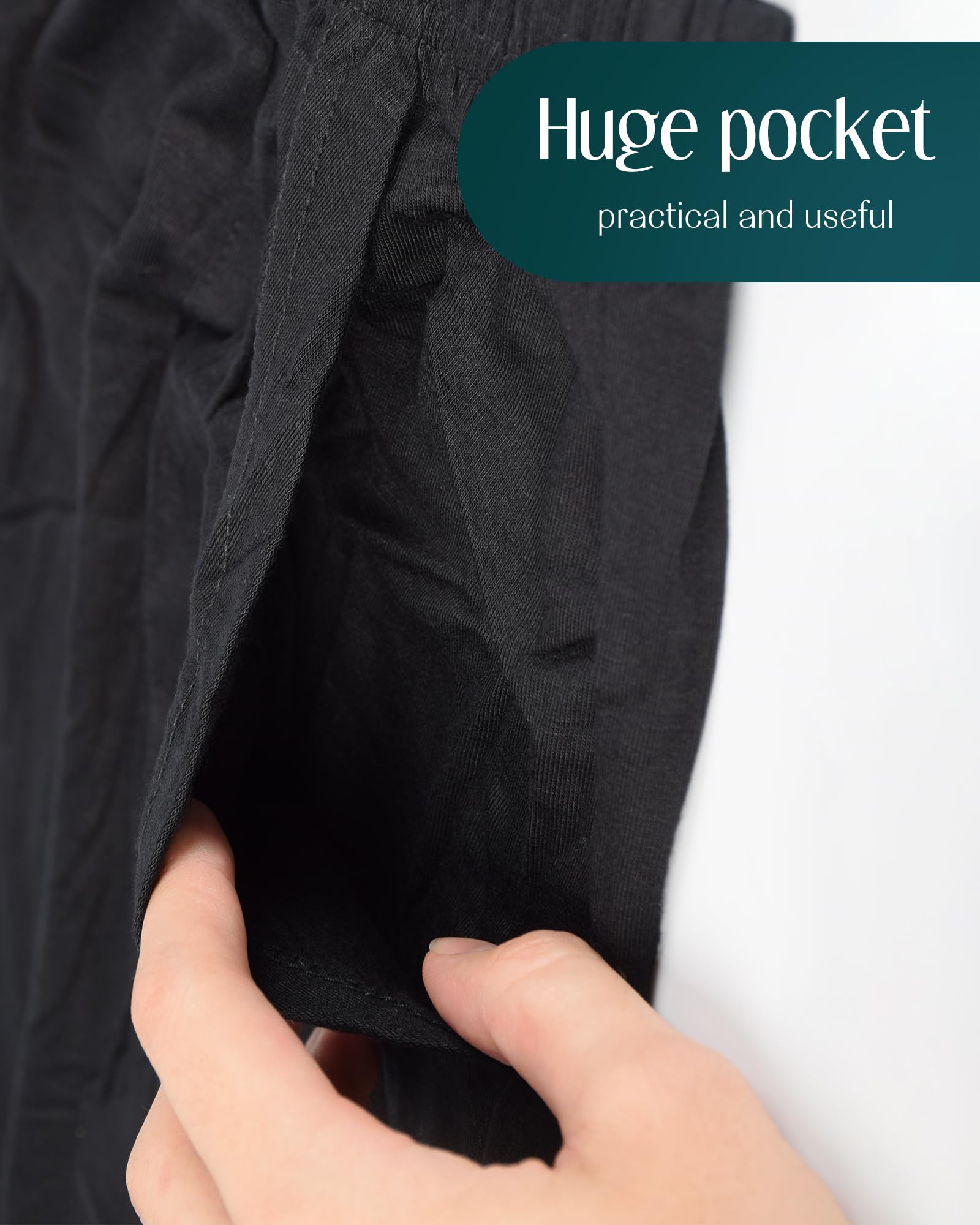 Short de pyjama surdimensionné pour homme - En jersey doux et confortable - Pour l'été