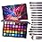 UCANBE Spotlight Eyeshadow Palette + 15 PCS Eye Brushes Makeup Set, Professional 40 Color Matte Shimmer Glitter Eye Shadow Pallet Highly Pigmented Waterproof Long Lasting Make up Pallete