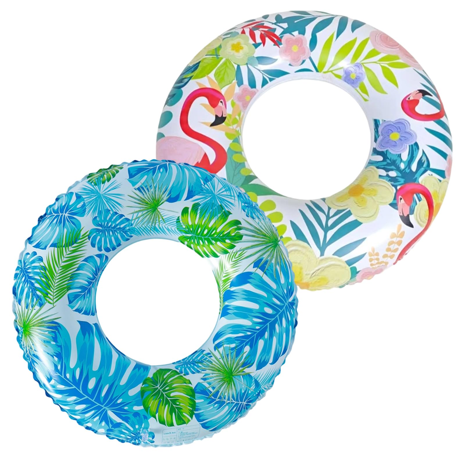 WSXQAZ 2 Pack Pool Inflatables Swimming Rings for Kid Adult, Durable Inflatable Swimming Float, nflatable Pool Tubes Cute Funny Swim Float Tube, Inflatables Swim Rings, for Summer Beach Party (80 cm)