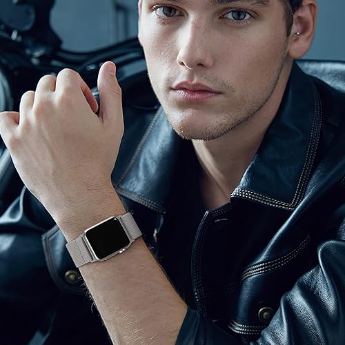 Miniatura 4 de DaQin - Paquete de 3 correas elásticas de nailon, compatibles con Apple Watch de 38, 40, 41, 42, 44 y 45 mm, correas deportivas unisex trenzadas y