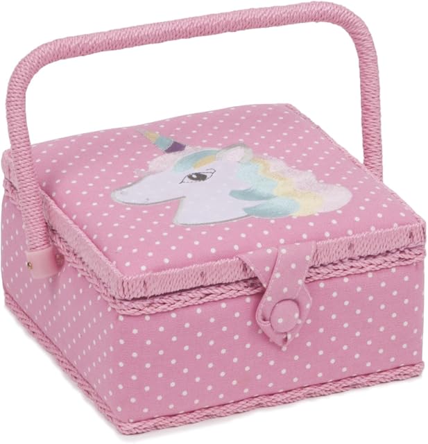 Hobby Gift Childrens Sewing Box, Unicorn, 20 x 20 x 11cm