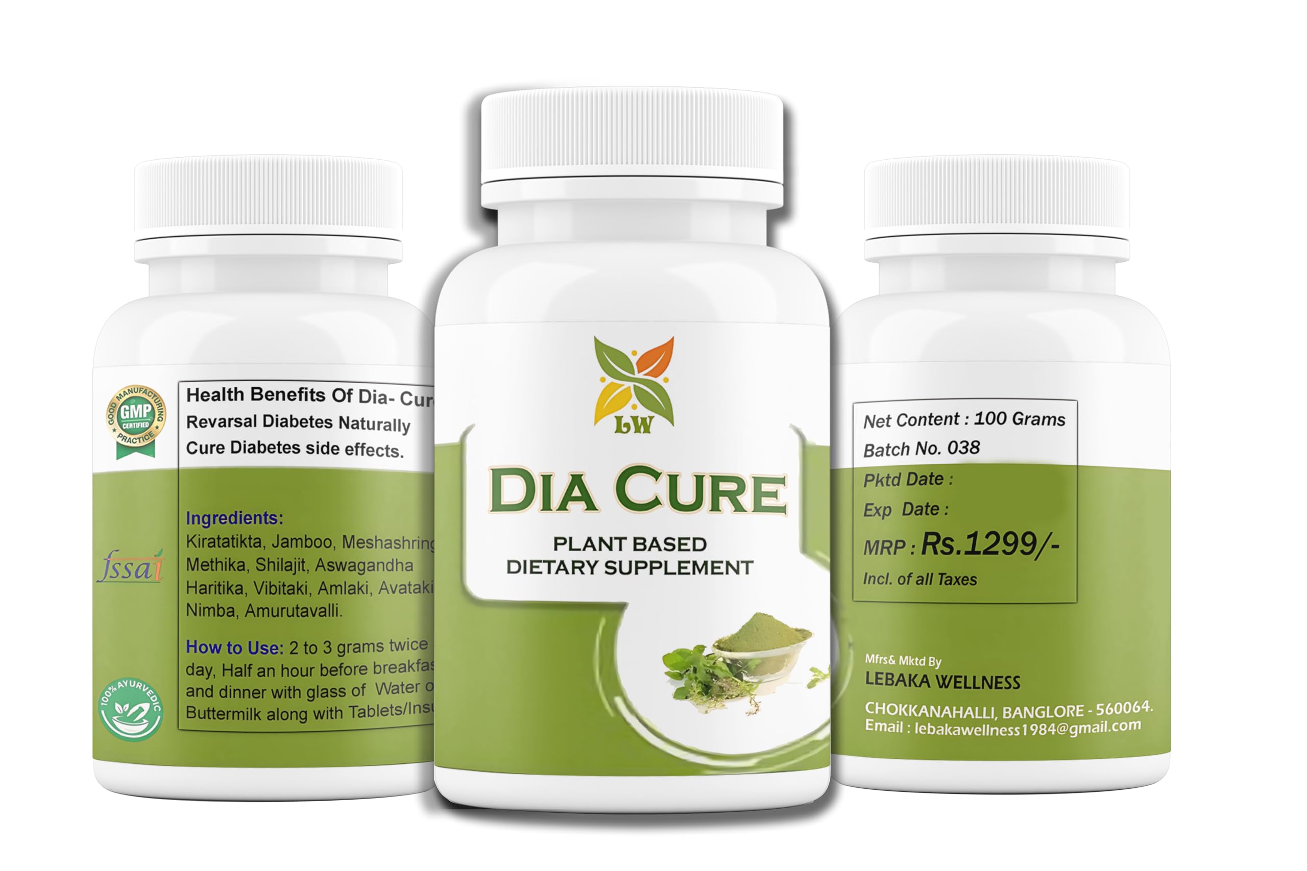 Diabetes Care - Nature Sugar Control - Immunity BOOSTER | Dia Cure Powder : Dia Cure Churna : 100Gms