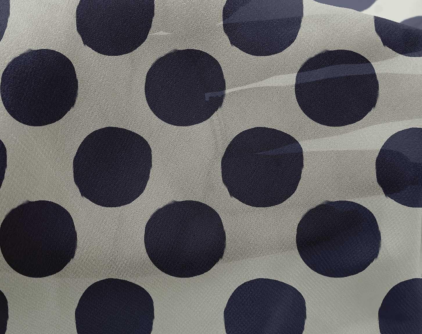 oneOone Georgette Viscose Mint Fabric Dots DIY Clothing Quilting Fabric Print Fabric By Yard 42 Inch Wide
