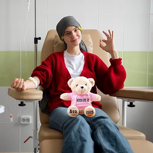 Miniatura 3 de Get Well Soon - Oso de regalo para mujer y hombre, cómodo animal de peluche suave, oso de peluche para el hospital Get Better Soon, color verde