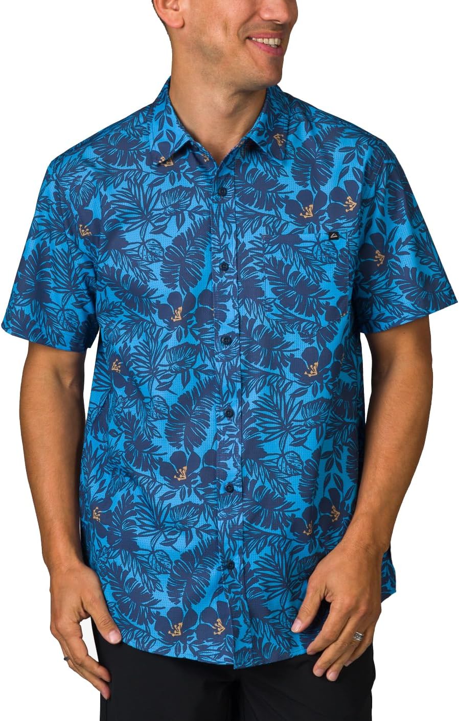 Reef Mens Reef Tyson Short Sleeve 1 Pocket Classic Shirt