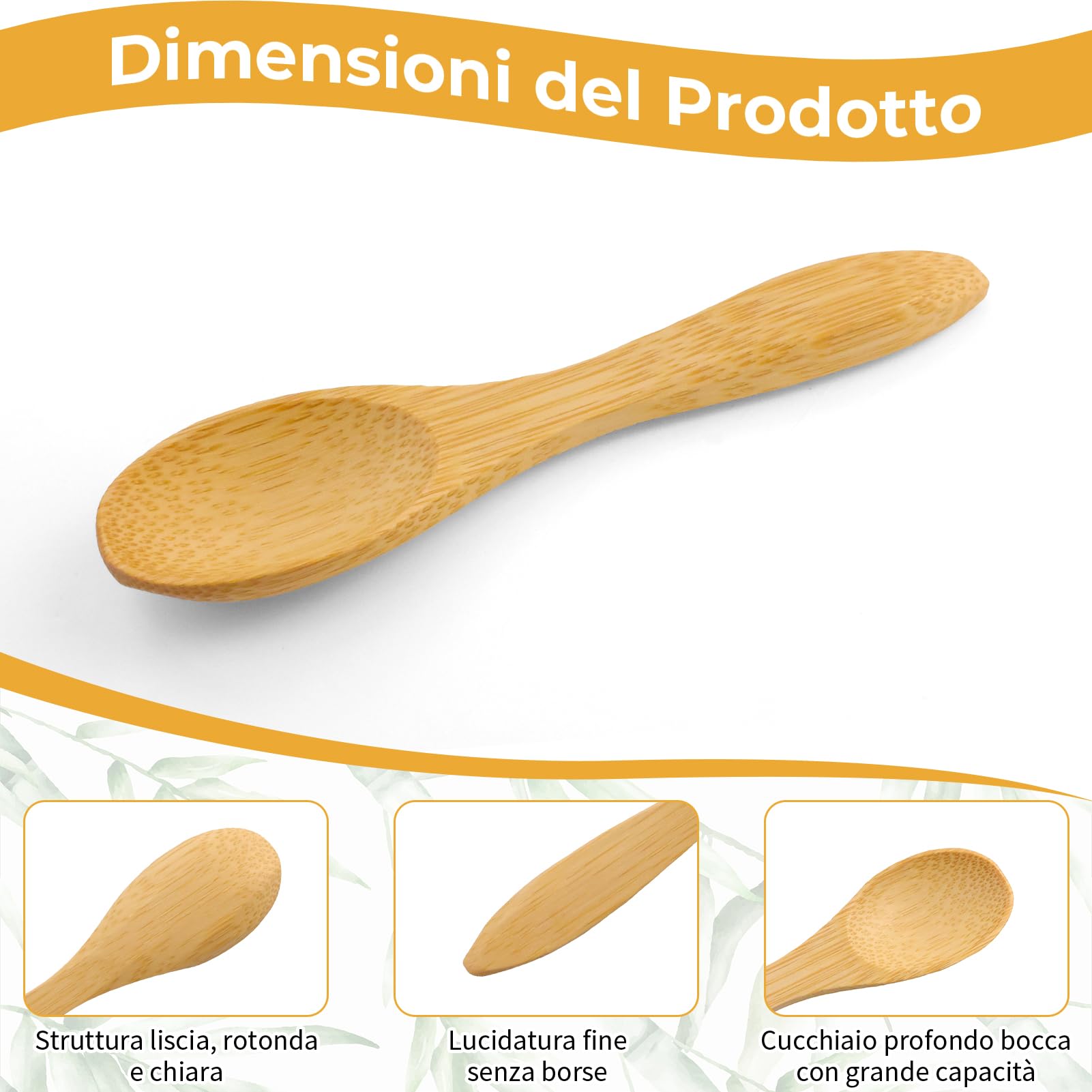 20 Pezzi Mini Cucchiai Legno,Cucchiaini per Sale con Manico Corto, Mini Cucchiai di Legno Fatti a Mano per Spezie, Condimenti, Zucchero, Miele, caffè
