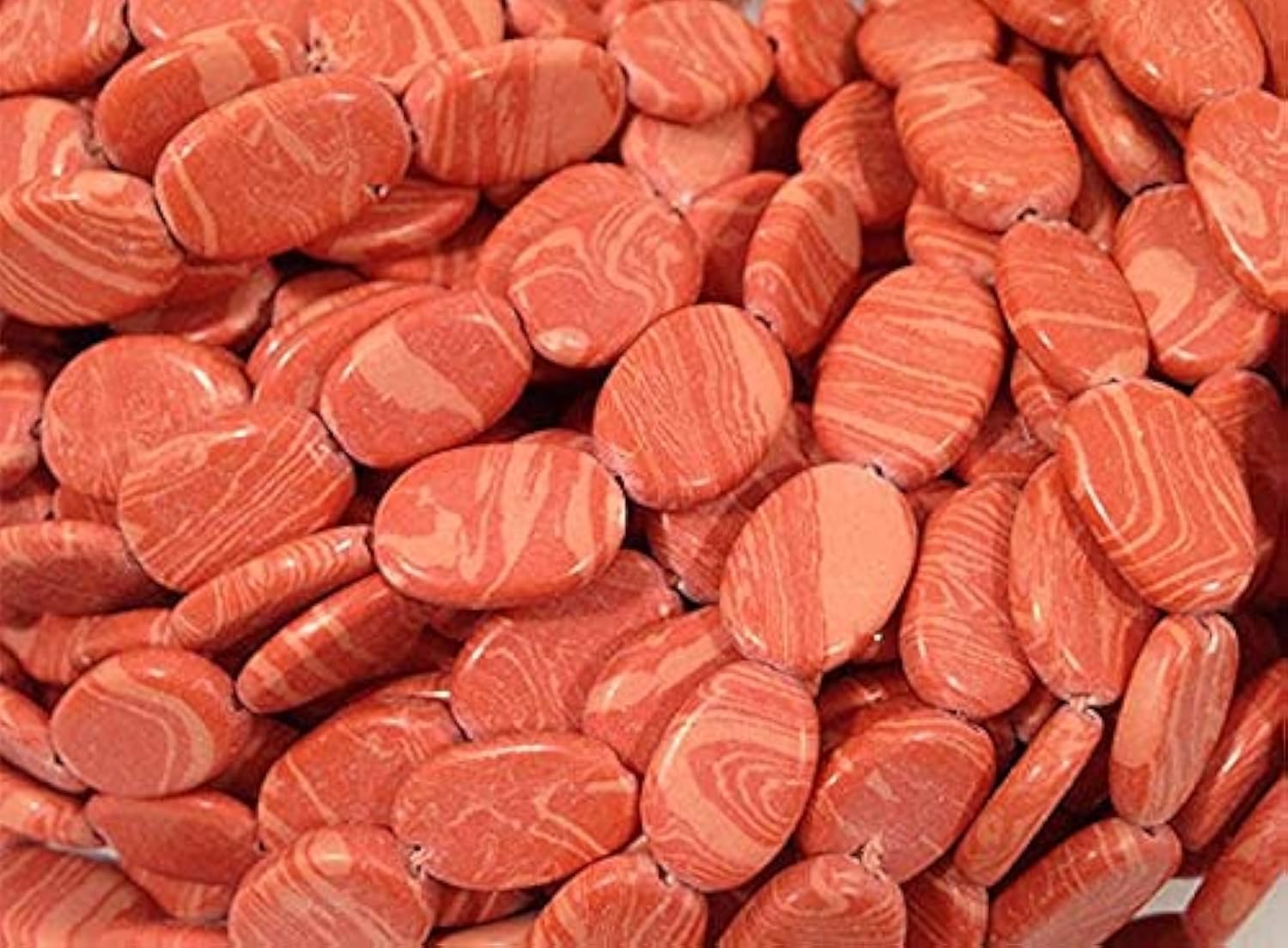 Perles malachite orange pour créer un cadeau de fête des mères