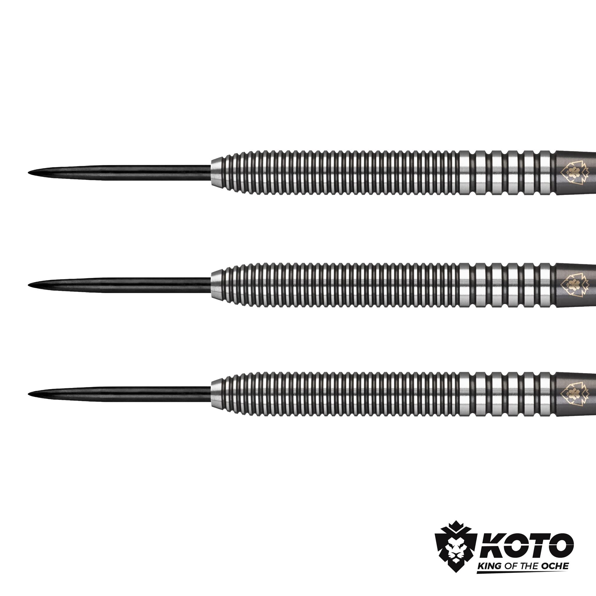 KOTO - Zoom Black Electro 90% Darts, Zwart, Darts Set Incl. 3 Barrels KOTO - Zoom Black Electro 90% Darts, Zwart, Darts Set Incl. 3 Barrels