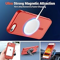 Vista 242 de SUPFINE Funda magnética para iPhone 11 (compatible con MagSafe) (protección contra caídas de grado militar), translúcida mate a prueba de golpes