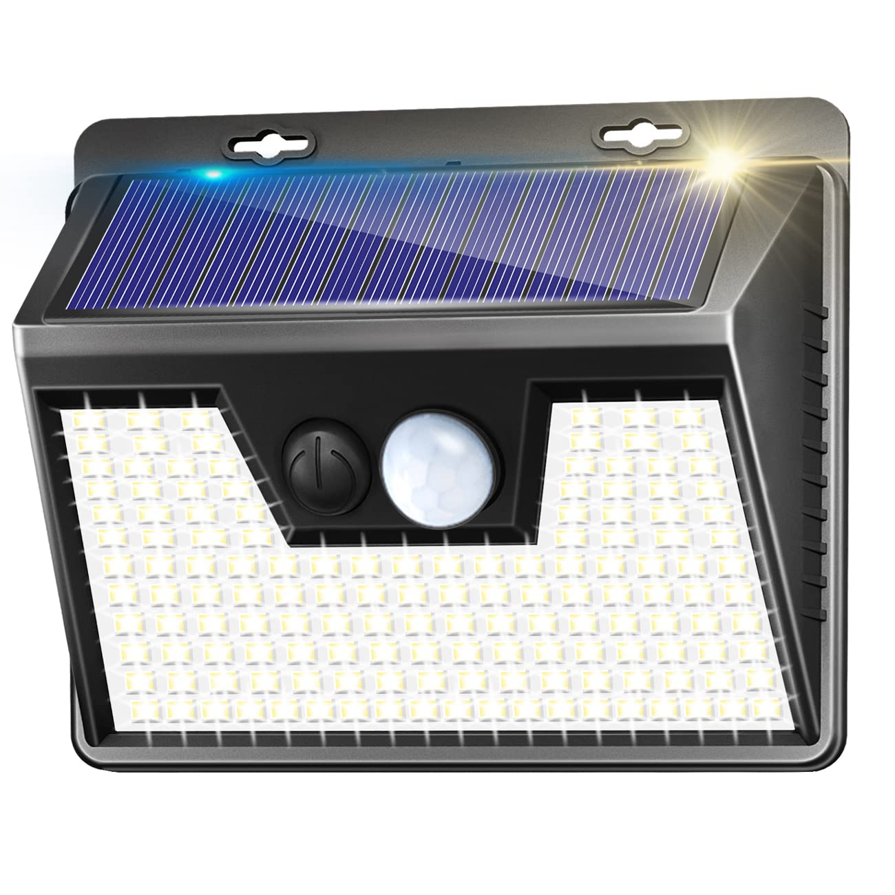 Lot De 5 Lampes Solaires Extérieures 140 LED Avec Détecteur De Mouvement - Éclairage Jardin, Garage, Terrasse