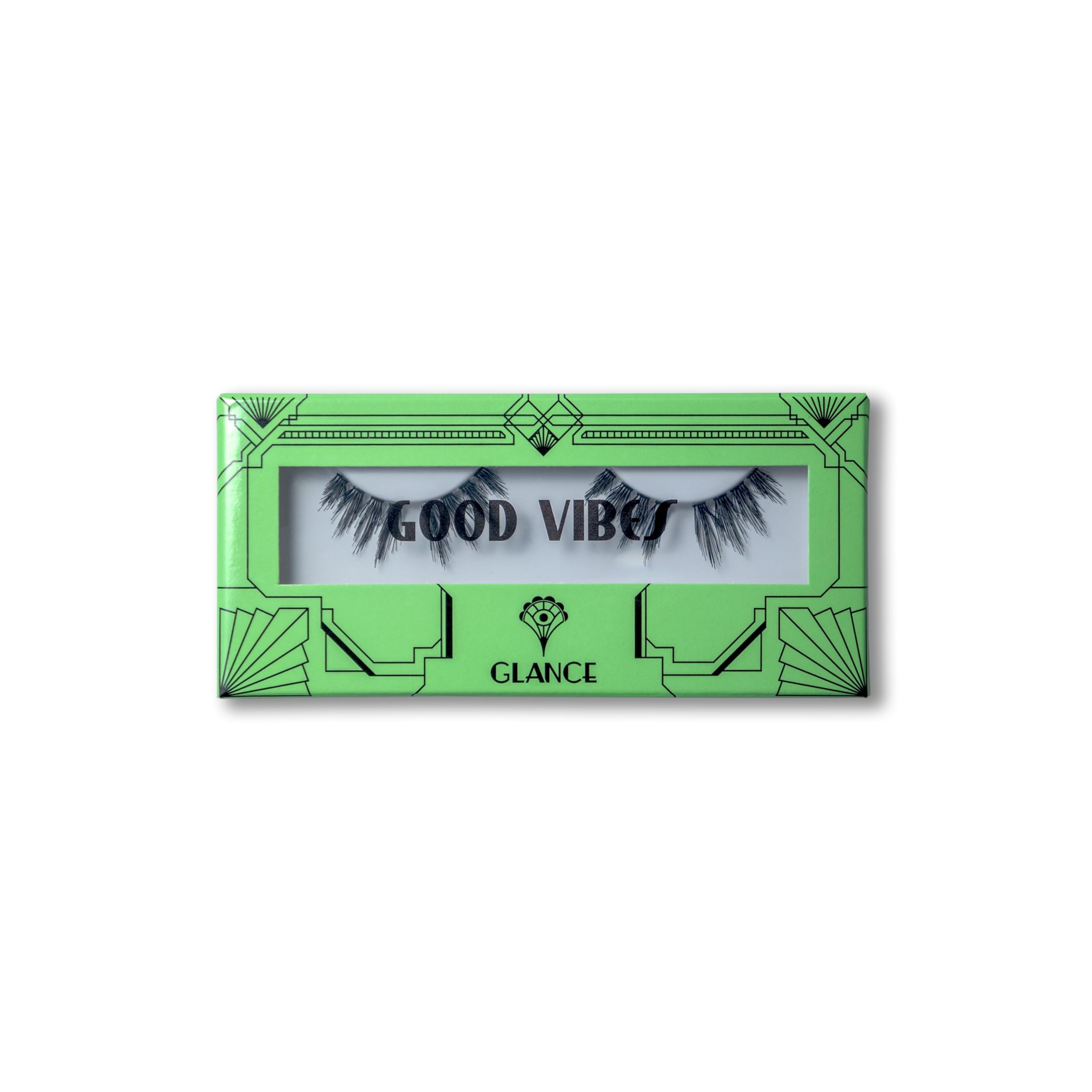 GLANCEGood Vibes | Volume | 100% Natural Hair | Natural Eyelashes | Vegan | Reusable